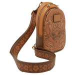 Disney Lilo & Stitch Tonal Stitch Carving Crossbody Sling Bag, , hi-res view 2